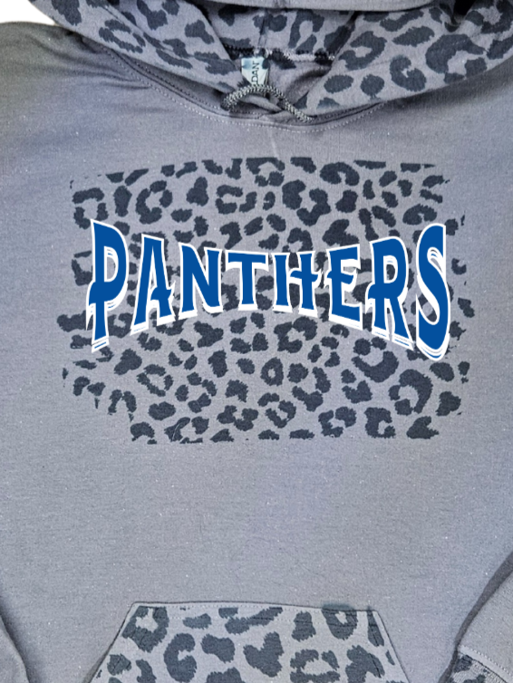 Panthers Leopard Print Hoodie