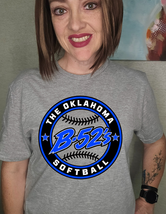 B-52's Softball - Light Grey Circle