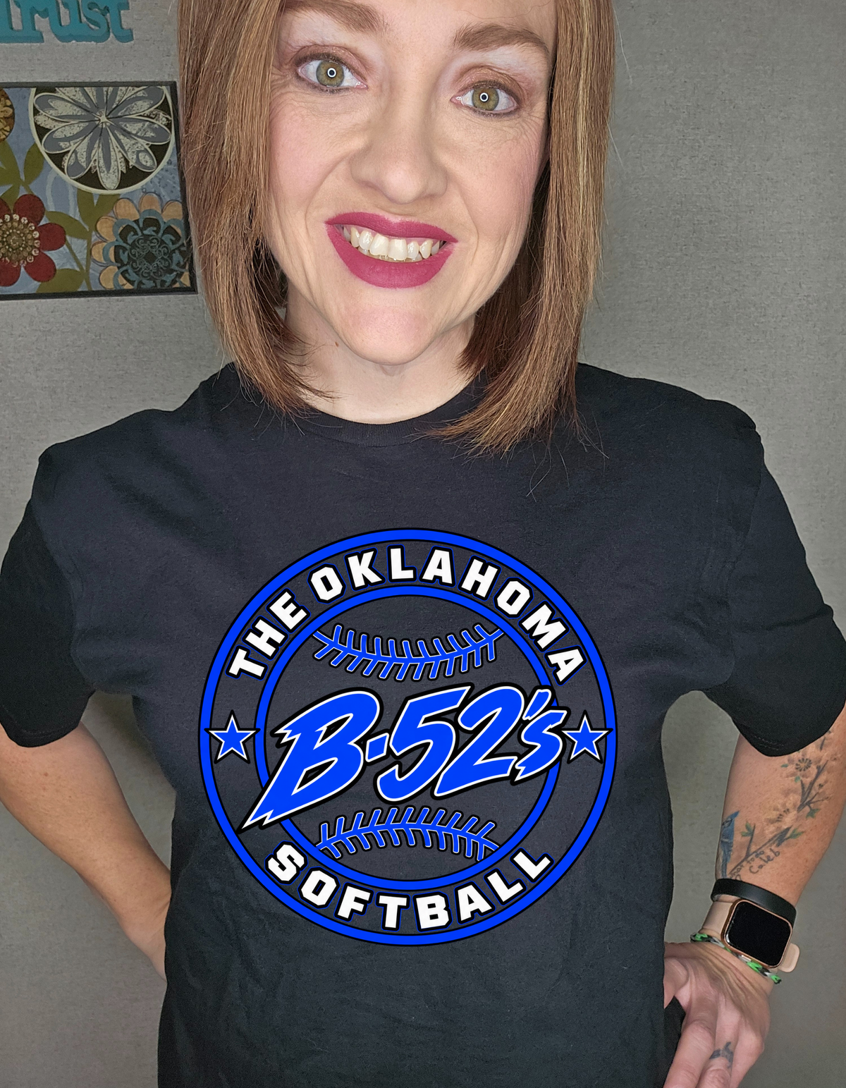 B-52's Softball - Black Circle