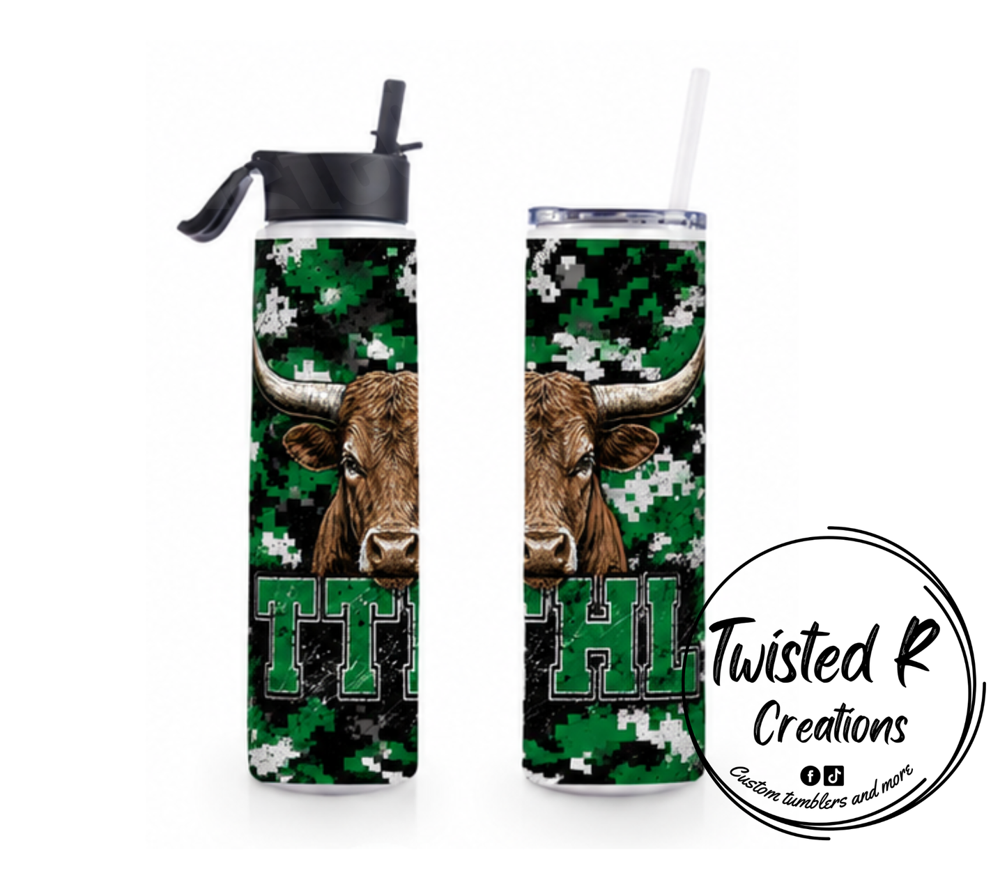 Longhorns Camo Tumbler